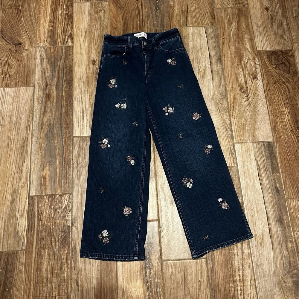Abercrombie Kids High Rise Wide Leg Jeans